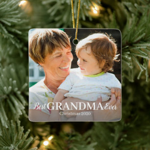 Beste GRANDMA Foto Keramik Ornament Obelisk