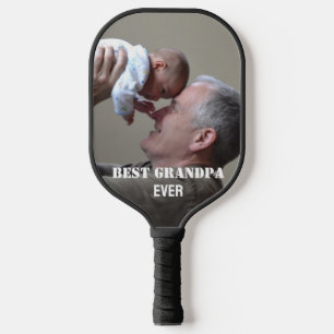 Beste Grandpa je Foto Collage Erstellen Sie Ihre e Pickleball Schläger