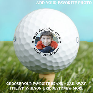 Beste GRANDPA je - Golfer - Bild Personalisiert Golfball