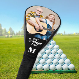 Beste GRANDPA je - Golfer - Personalisiertes Foto Golf Headcover