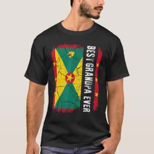 Beste Grandpa je Grenada-Flaggenvater T-Shirt