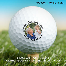 Beste GRANDPA je - Modernes - 12 Personalisiertes  Golfball