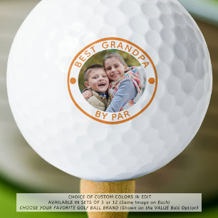 BESTE GRANDPA NACH PAR-Foto - benutzerdefinierte F Golfball