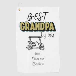 Beste Grandpa Par Golf Cart Golfhandtuch
