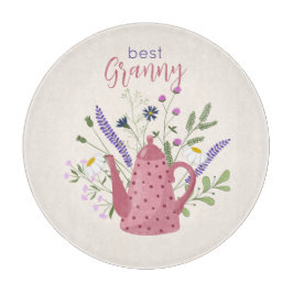 Beste Granny Custom Round Glass Cutting Board Schneidebrett