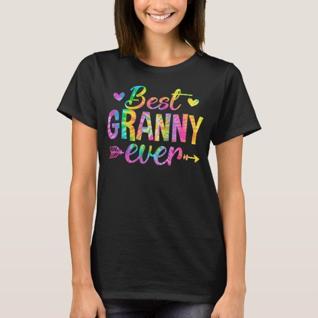 Beste Granny je Gefärbte Krawatte Mommy Mama Mama  T-Shirt (Vorderseite)