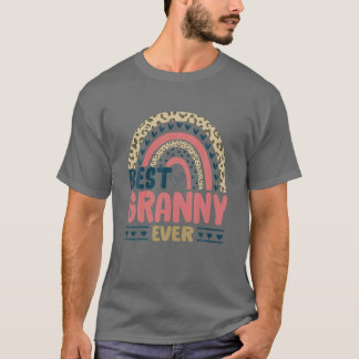 Beste Granny je Rainbow Funny Mother Day Geschenke T-Shirt