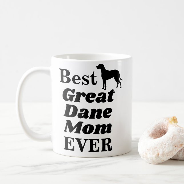Beste großartige Dane Mama je Tee und Kaffeetasse (Mit Donut)