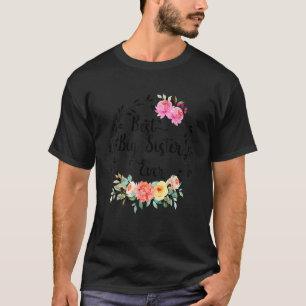 Beste große Schwester je Frauen Blumendekoration W T-Shirt