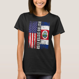 Beste große Schwester je Muttertag Costa Rica uns  T-Shirt