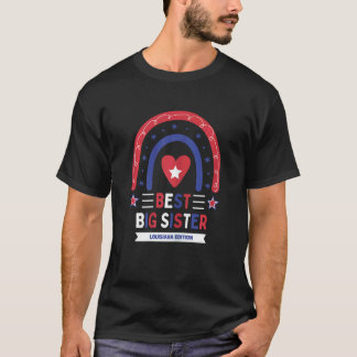 Beste große Schwester Louisiana Edition Mädchen äl T-Shirt