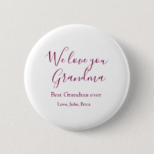 Beste Großeltern Foto-Geschenke Klassiker Button