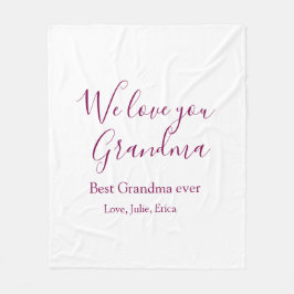 Beste Großeltern Foto-Geschenke Klassiker Fleecedecke