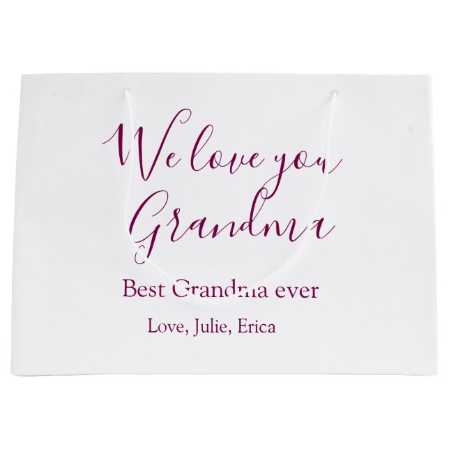 Beste Großeltern Foto-Geschenke Klassiker Große Geschenktüte (Vorderseite)