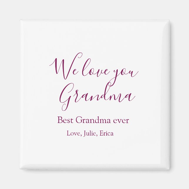 Beste Großeltern Foto-Geschenke Klassiker Magnet (Vorne)