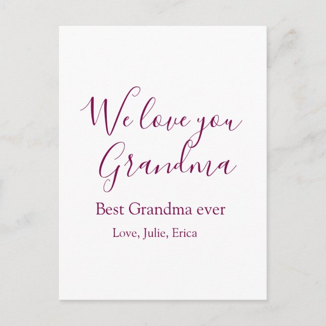 Beste Großeltern Foto-Geschenke Klassiker Postkarte (Vorderseite)