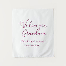 Beste Großeltern Foto-Geschenke Klassiker Wandteppich