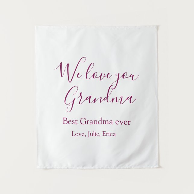 Beste Großeltern Foto-Geschenke Klassiker Wandteppich (Vorderseite)