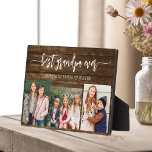 Beste Großkinder Holzfotomaterial Fotoplatte<br><div class="desc">Capture die Liebe zwischen Poppy und seinen Enkelkindern mit unserem Großvater Großkinder Foto Collage Plaque. Diese personalisierte Plakette zeigt eine herzzerwärmende Collage aus Foto, in der wunderschön gepflegte Momente gezeigt werden, die Poppy mit seinen geliebten Enkeln geteilt hat. Um die Fotos herum ist der beliebte Titel "Poppy", der dem Design...</div>