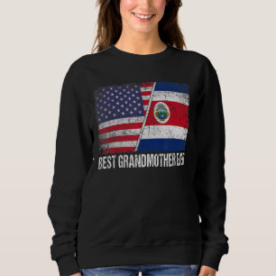 Beste Großmutter je amerikanisches Costa Rica Flag Sweatshirt
