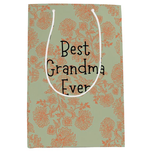 Beste Großmutter je Mittlere Geschenktüte (Vorderseite)