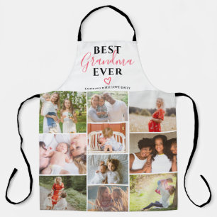 Beste Großmutter je Skript 10 Foto Collage Grid Schürze