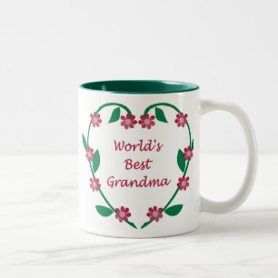 Beste Großmutter-Tasse der Welt Zweifarbige Tasse