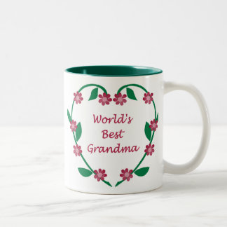 Beste Großmutter-Tasse der Welt Zweifarbige Tasse