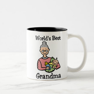Beste Großmutter-Tasse der Welt Zweifarbige Tasse