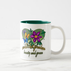 Beste Großmutter überhaupt Zweifarbige Tasse