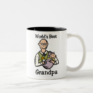 Beste Großvater-Tasse der Welt Zweifarbige Tasse