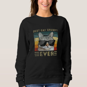 Beste grummelige Katze jemals Stoß passt Vater Tag Sweatshirt