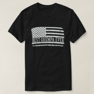 Beste Grumpa je Amerikanische Flagge Vintag Opa T-Shirt