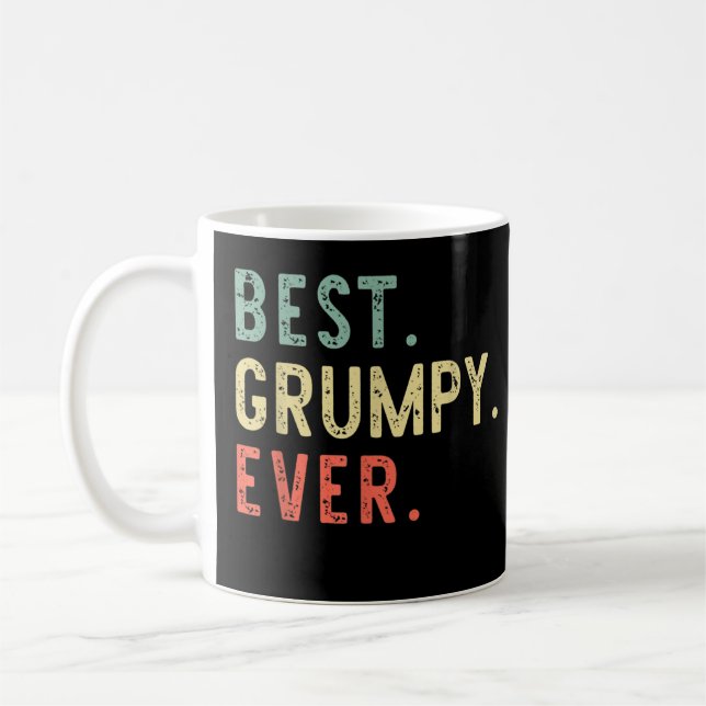 Beste Grumpy jemals Cool Funny Vintag Kaffeetasse (Links)