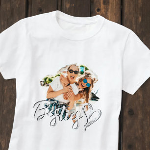 Beste Grunge einfache moderne Herz kühle Foto T-Shirt