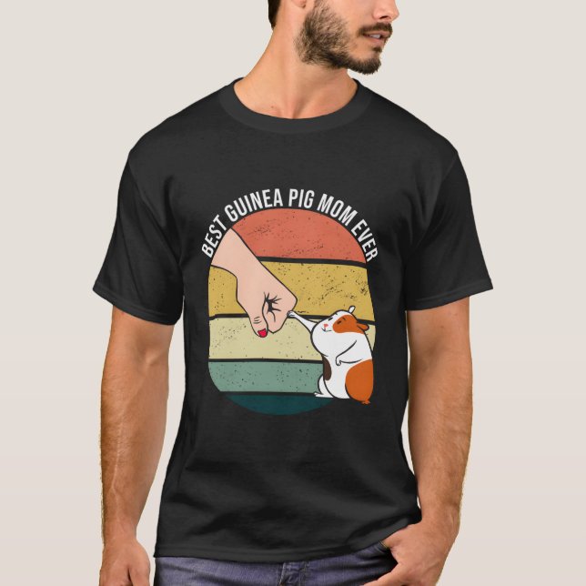 Beste Guinea Schweinefleisch-Mama je Furry Potato  T-Shirt (Vorderseite)