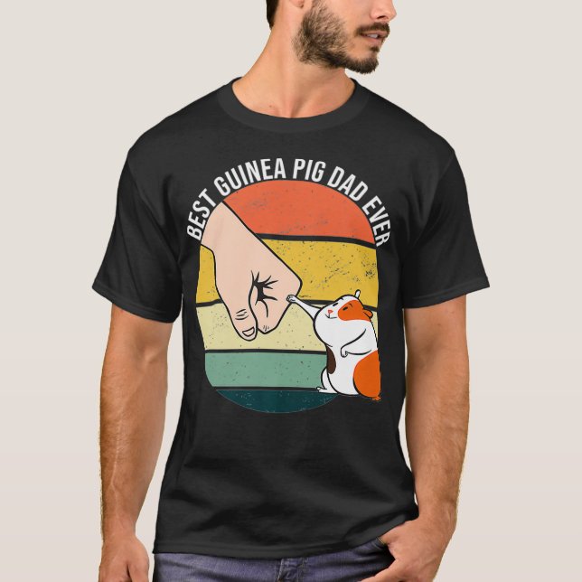 Beste Guinea Schweinefleisch Vater je Furry Potato T-Shirt (Vorderseite)