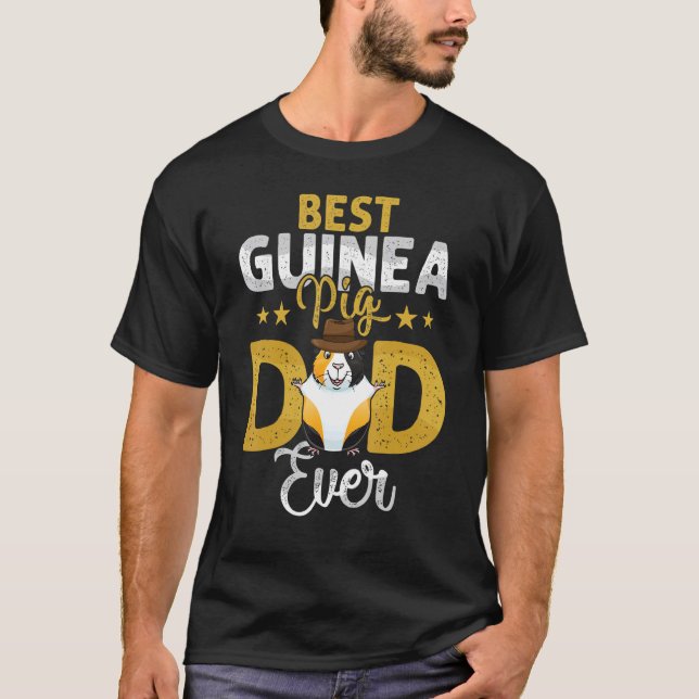 Beste Guinea Schweinefleisch Vater je Guinea Schwe T-Shirt (Vorderseite)