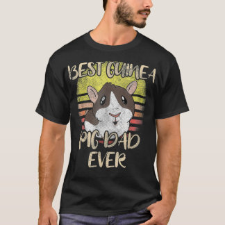 Beste Guinea Schweinefleisch Vater je Vintag Roden T-Shirt