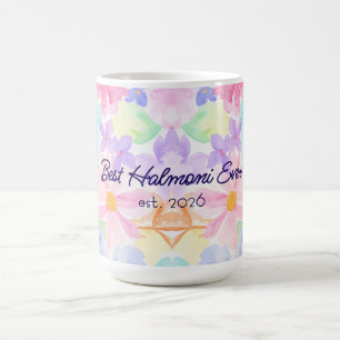 Beste Halmoni Muttertag Aquarell-Blumen  Kaffeetasse