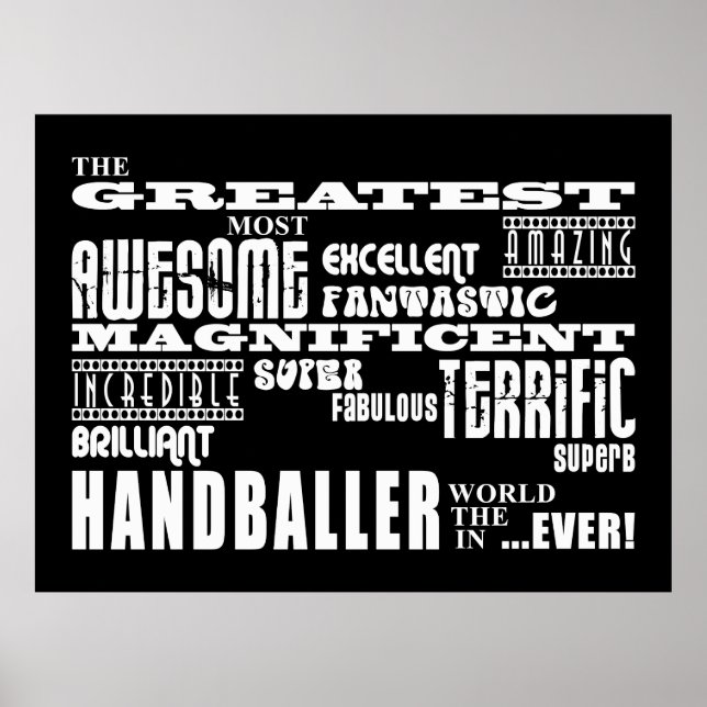 Beste Handballspieler: Bester Handballer Poster (Vorne)
