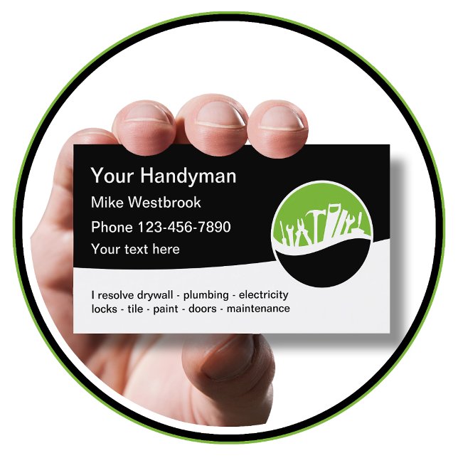 Beste Handyman-Visitenkarten Visitenkarte (Von Creator hochgeladen)