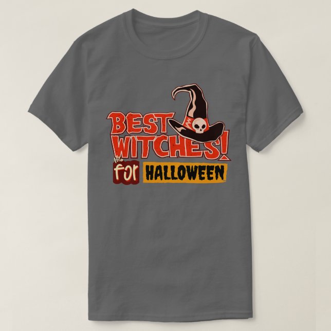 Beste Hexen zu Halloween T-Shirt (Design vorne)