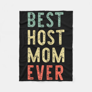 Beste Host-Mama je Familie Funny Vintag Retro Fleecedecke