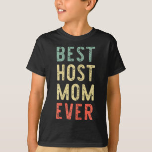 Beste Host-Mama je Familie Funny Vintag Retro T-Shirt