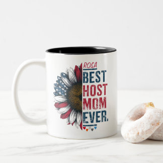 Beste Host-Mama je, Gastfamilie Gastfamilie Mutter Zweifarbige Tasse