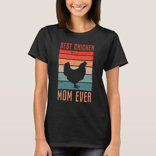 Beste HühnerMama je T-Shirt (Vorderseite)