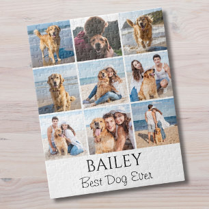Beste Hund Foto-Collage Personalisiert Puzzle