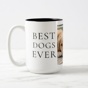 Beste Hunde Aller Zeiten Foto-Tasse Zweifarbige Tasse