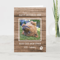 Beste Hunde-Mama je Foto Happy Mütter-Card